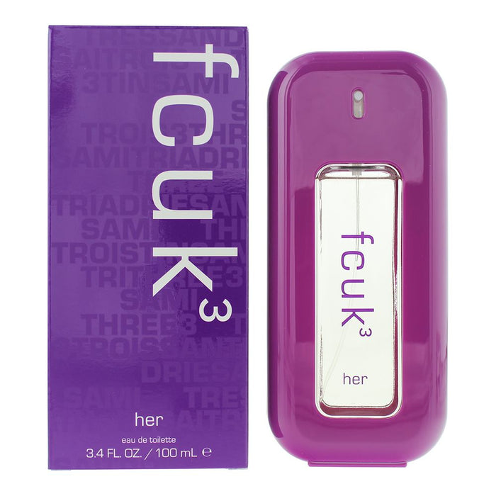 FCUK 3 Her Eau De Toilette 100ml For Women