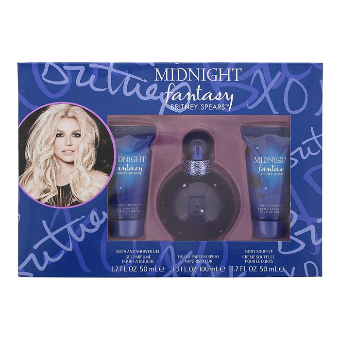 Britney Spears Midnight Fantasy 3 Piece Gift Set Women