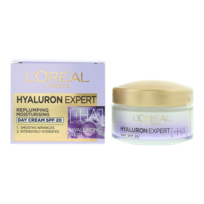 L'oreal Hyaluron Expert Replumping Moistursing Spf 20 Day Cream 50ml For Unisex