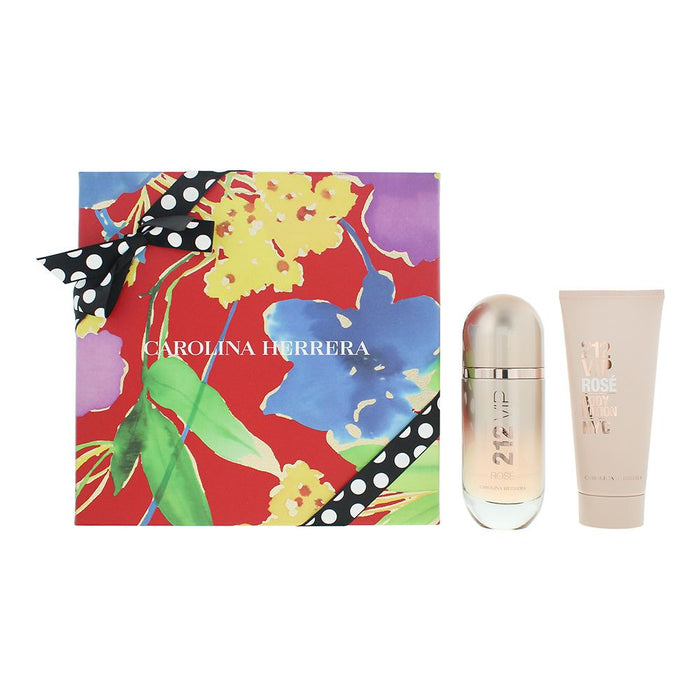 Carolina Herrera 212 VIP Rosé 2pc Gift Set EDP 80ml  Body Lotion 100ml