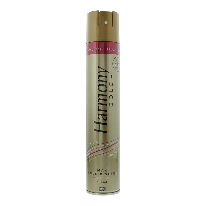 Harmony Gold Max Hold Shine Hair Spray 400ml For Unisex