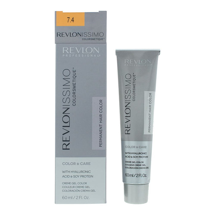 Revlon Revlonissimo Colorsmetique 7.4 MEDIUM COPPER BLONDE Hair Colour 60ml For Women