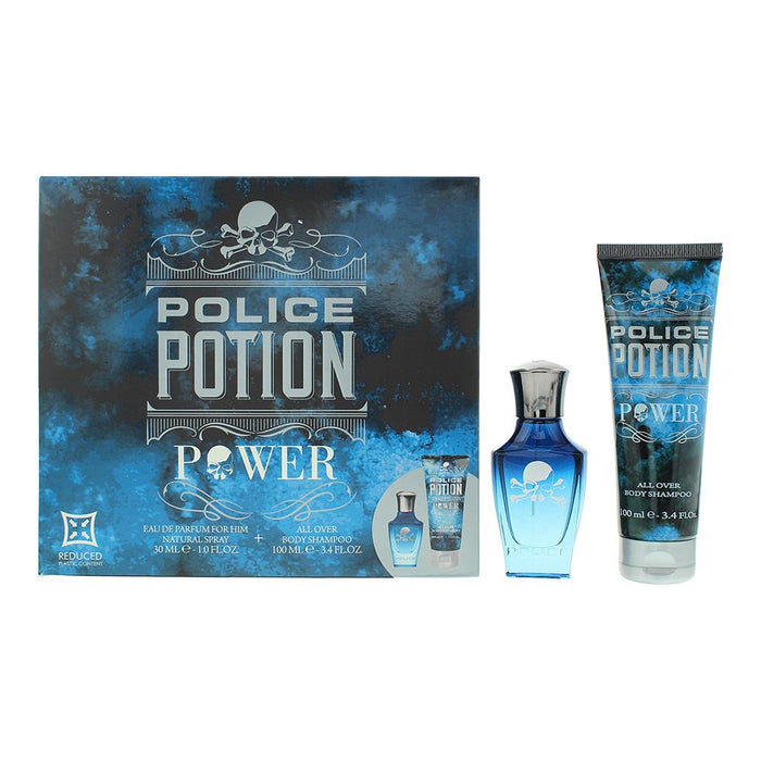 Police Potion Power 2 Pcs Gift Set: EDP 30ml - Shower Gel 100ml Men Spray