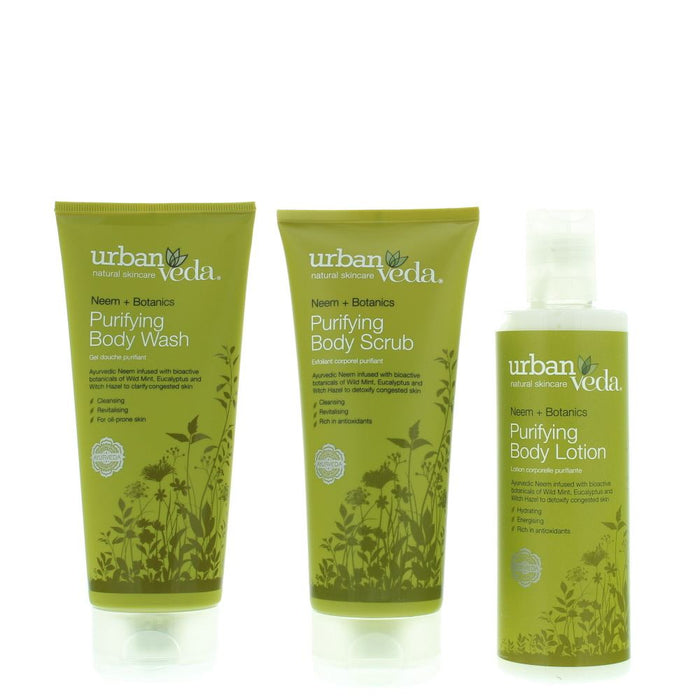 Urban Veda Purifying Body Ritual Bodycare Set 3 Pcs Gift Set For Women Her NEW