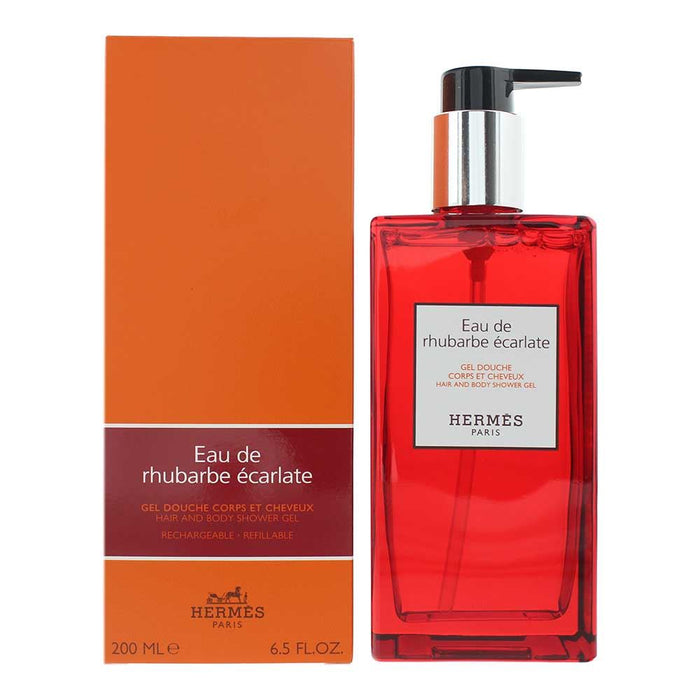 Hermes Eau De Rhubarbe ecarlate Hair And Body Shower Gel 200ml For Unisex