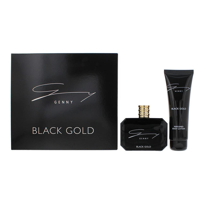 Genny Black Gold 2pc Gift Set - EDT 100ml - Lotion 100ml For Women