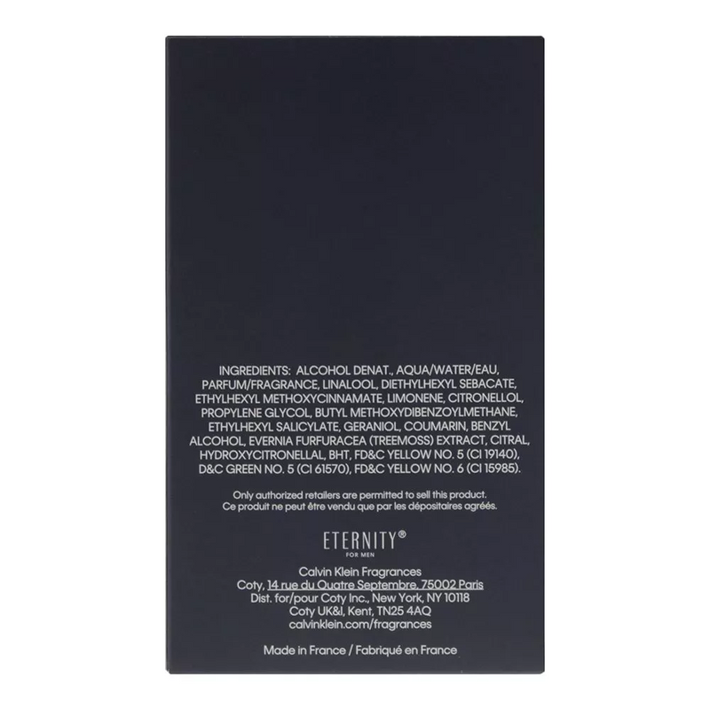 Calvin Klein Eternity After Shave 100ml Splash For Him - NEW. Men's Aftershave