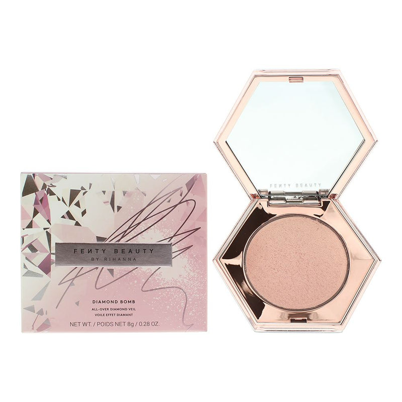 Fenty Beauty Diamond Bomb All-Over Diamond Veil Rose Rave Highlighter 8g