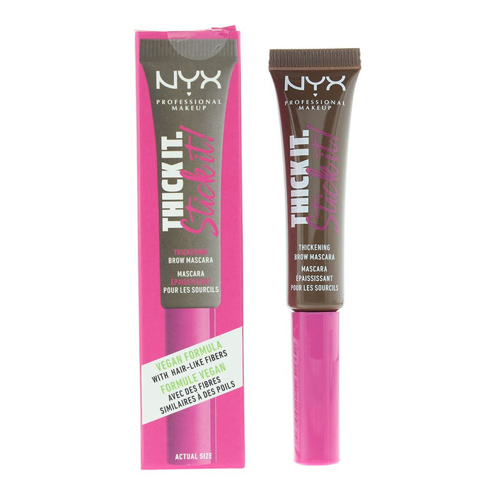 NYX Thick It. Stick It! Brunette Brow Mascara 7ml For Women