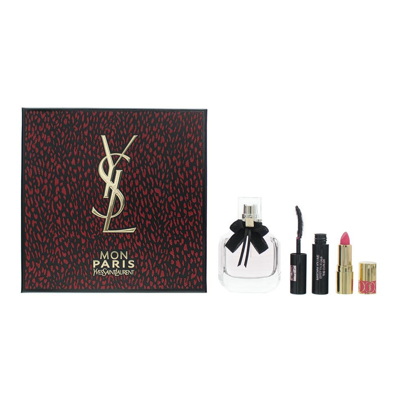 Yves Saint Laurent Mon Paris Gift Set: EDP 50ml - Mascara 2ml - Lipstick 1.3g