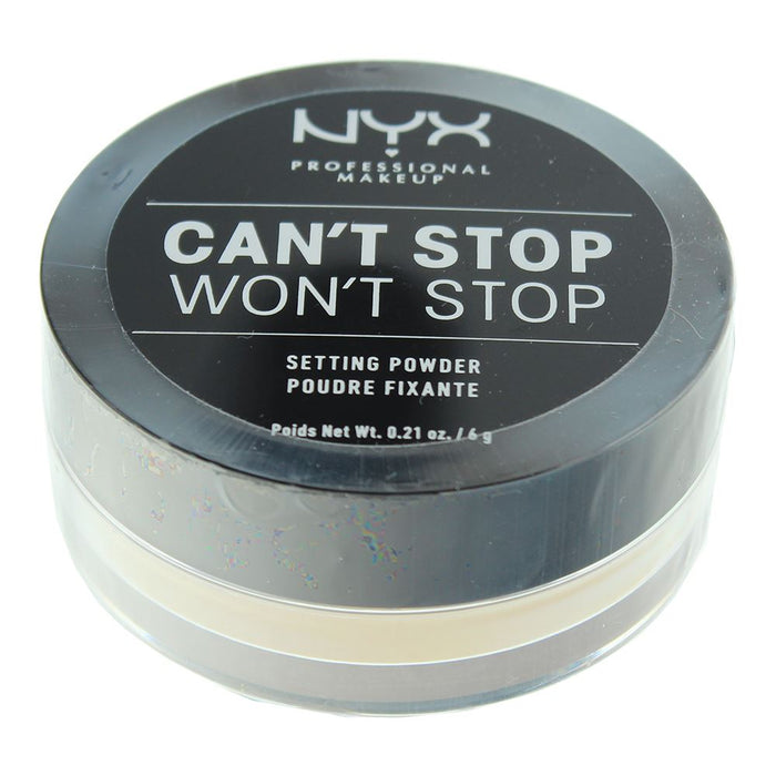 NYX Can't Stop Won't Stop Light-Medium Setting Powder 6g For Women