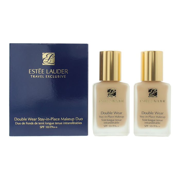 Estee Lauder Double Wear Stay-In-Place Makeup 1W2 Sand Duo Foundation 2 x 30ml