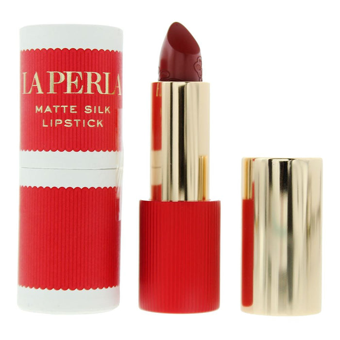 La Perla Matte Silk 102 Terracotta Red Lipstick 3.5g For Women