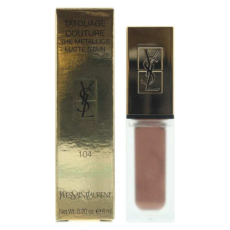 Yves Saint Laurent Tatouage Couture The Metallics Matte 104  Rose Gold Riotn 6ml