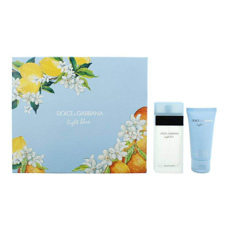 Dolce & Gabbana Light Blue 2 Piece Gift Set: EDT 50ml - Body Cream 50ml