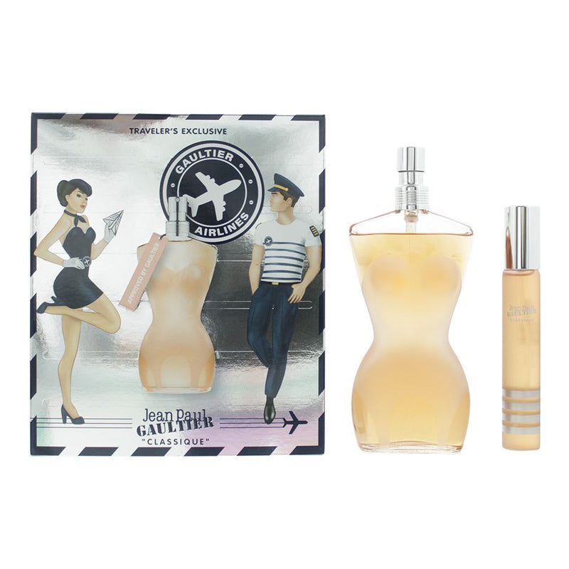 Jean Paul Gaultier Classique 2 Piece Gift Set: Eau de Toilette 100ml - EDT 20ml