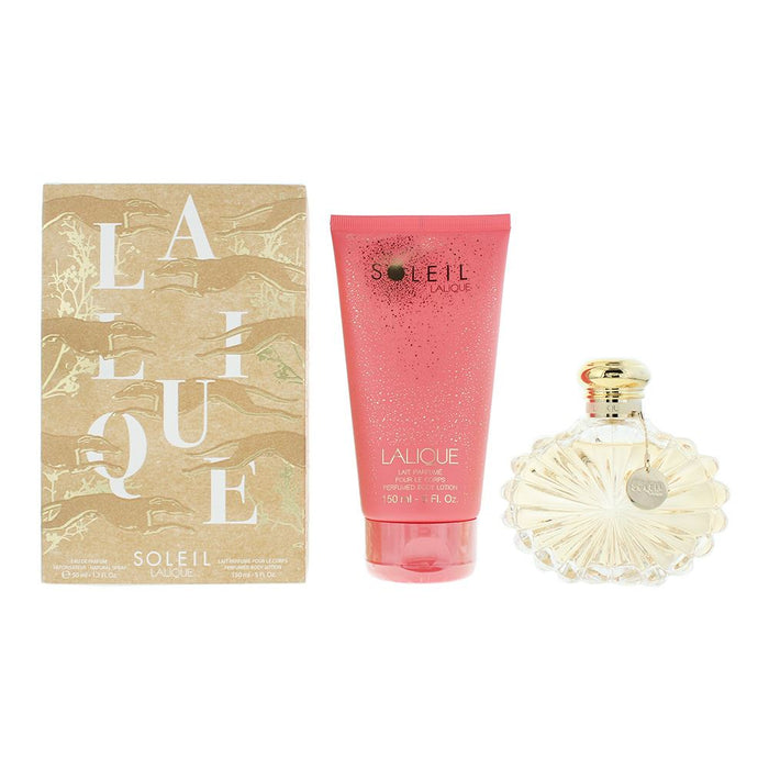 Lalique Soleil 2 Piece Gift Set: EDP 50ml - Body Lotion 150ml For Women