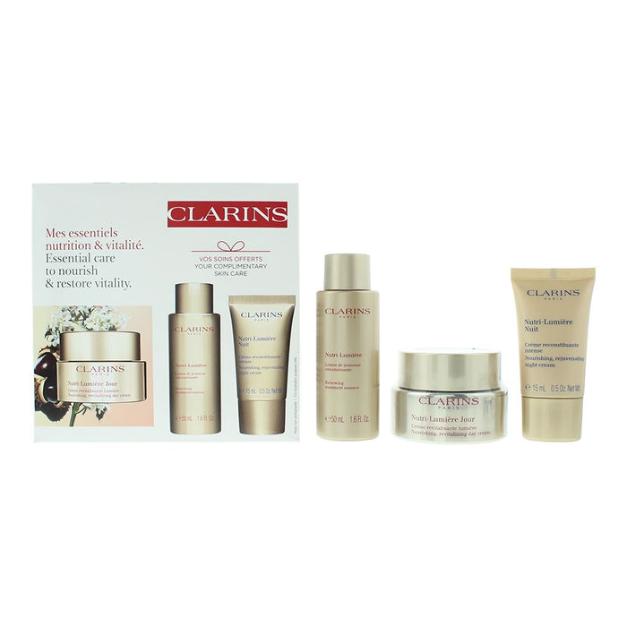 Clarins Nutri-Lumiere 3 Pcs Gift Set For Women Her Brand NEW