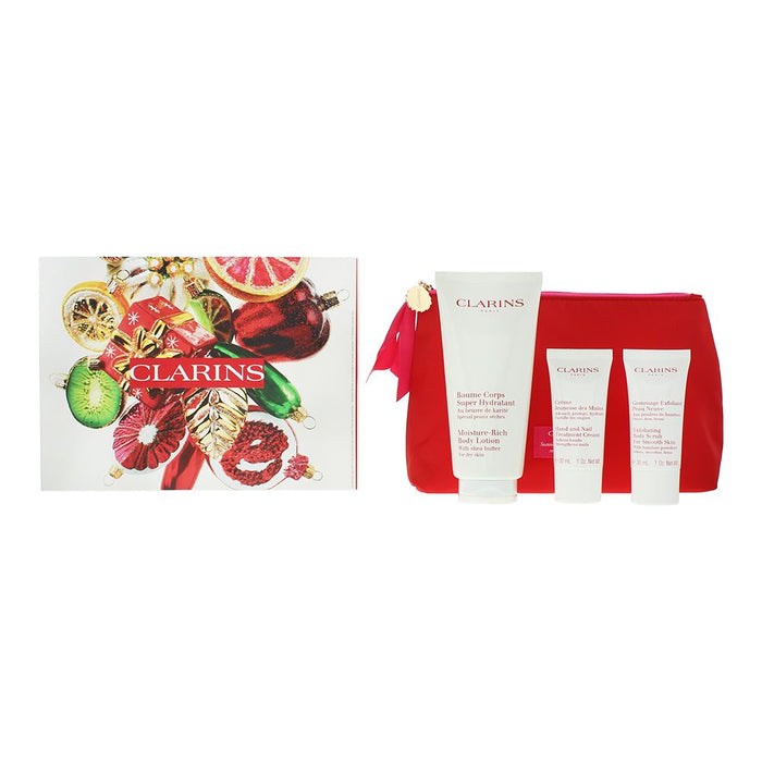 Clarins Moisture-Rich 4 Piece Gift Set For Women