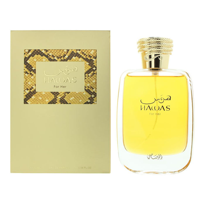Rasasi Hawas For Her Eau de Parfum 100ml Spray For Women Brand NEW Her Brand NEW