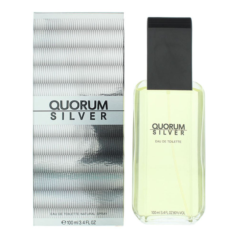 Puig Quorum Silver Eau de Toilette 100ml For Men