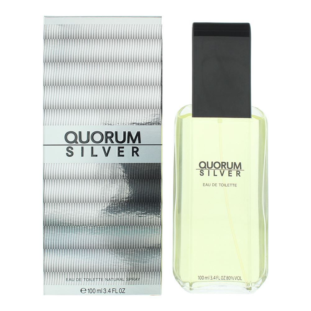Puig Quorum Silver Eau de Toilette 100ml For Men — Red Label Outlet