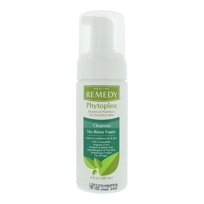 Medline Remedy Clinical Cleanse No-Rinse Foam Cleanser For Sensitive Skin Cleans For Unisex
