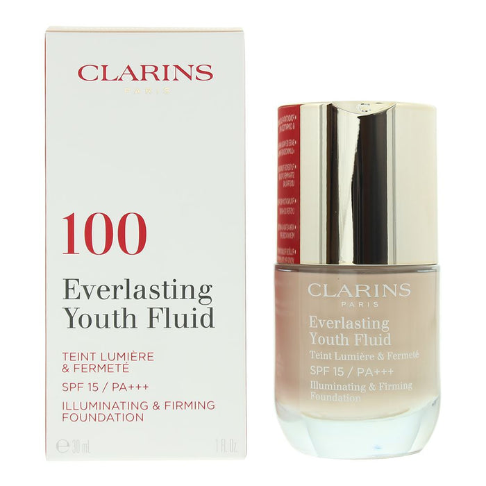 Clarins Everlasting Youth Fluid 100 Lily Foundation 30ml For Women