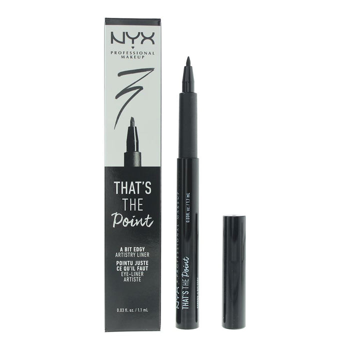 NYX Nyx Professional Makeup That's Point A Bit Edgy Black Liquid Eyeliner 1.1ml