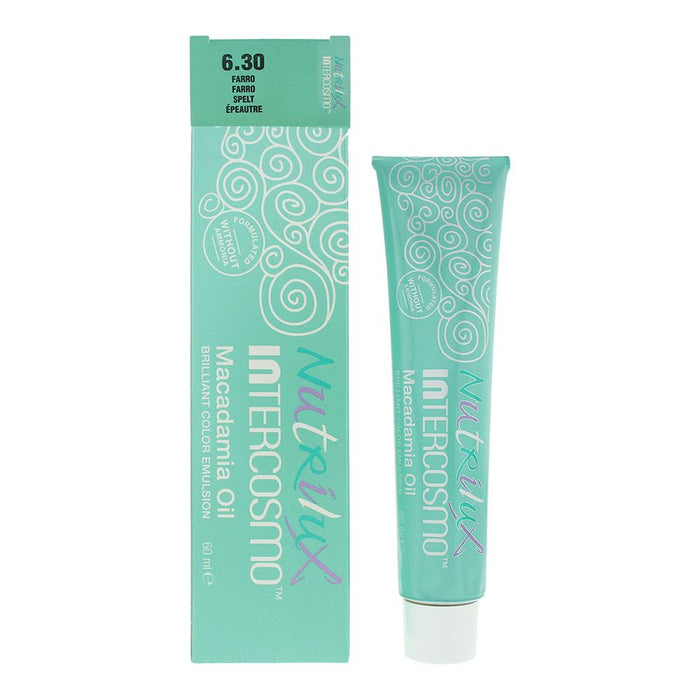 Intercosmo Nutrilux Macademia Oil 6.30 SPELT Hair Colour 60ml For Women