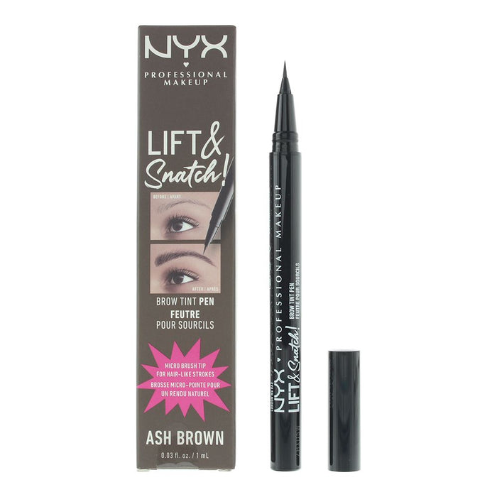 NYX Lift Snatch Brow Tint Ash Brown Pencil 1ml For Women