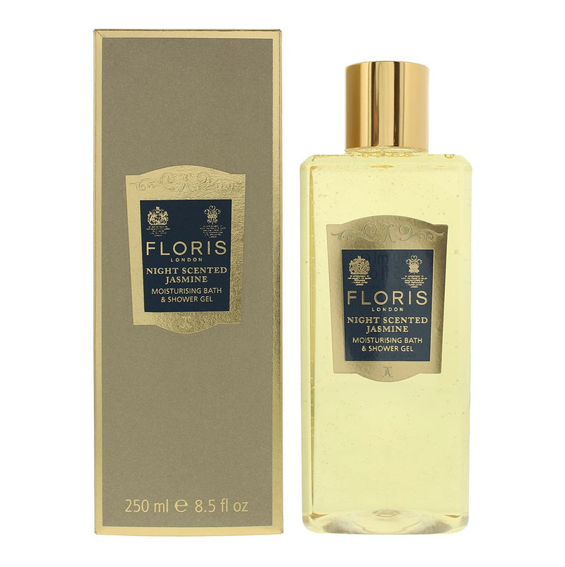 Floris Night Scented Jasmine Moisturising Bath And Shower Gel 250ml For Women