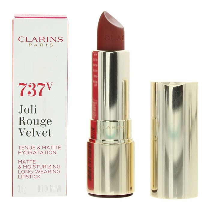 Clarins Velvet Matte Moisturizing Long-737V Spicy Cinamon Lipstick 3.5gFor Women