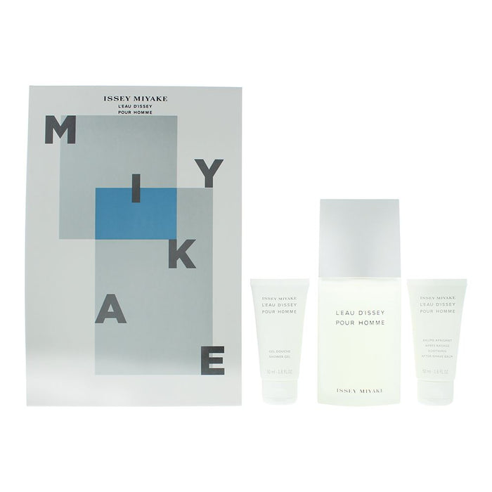 Issey Miyake L'eau D'issey Pour Homme 3 Piece Gift Set: EDT 125ml For Men