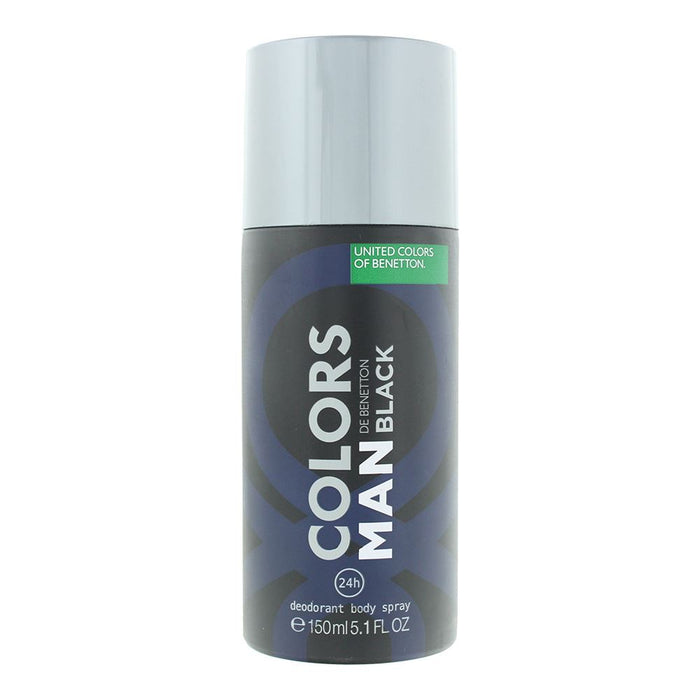 Benetton Colours De Benetton Man Black Deodorant Spray 150ml For Men
