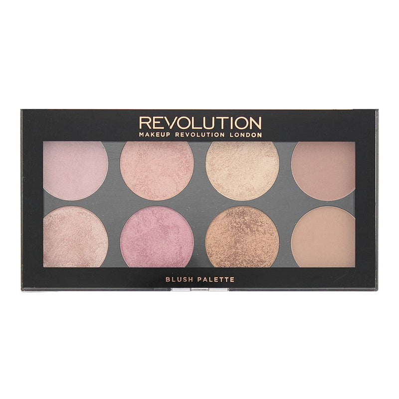 Revolution Blush Golden Sugar 2 Rose Gold Blush Palette 8 x 1.625g