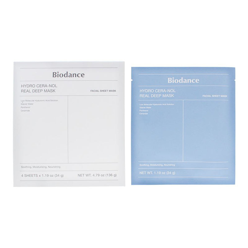 Biodance Hydro Cera-Nol Real Deep Mask Sheet 4 x 34g For Women
