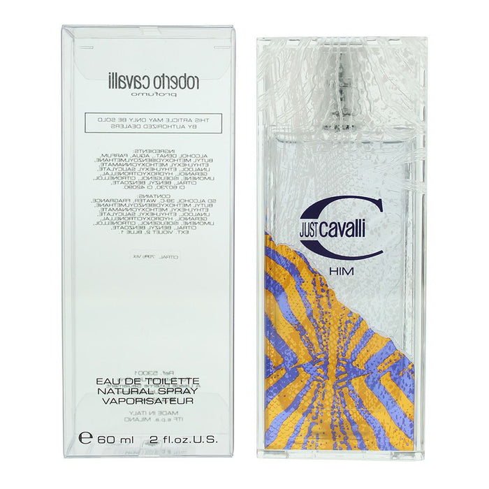 Roberto Cavalli Just Cavalli Him Eau de Toilette 60ml Men Spray