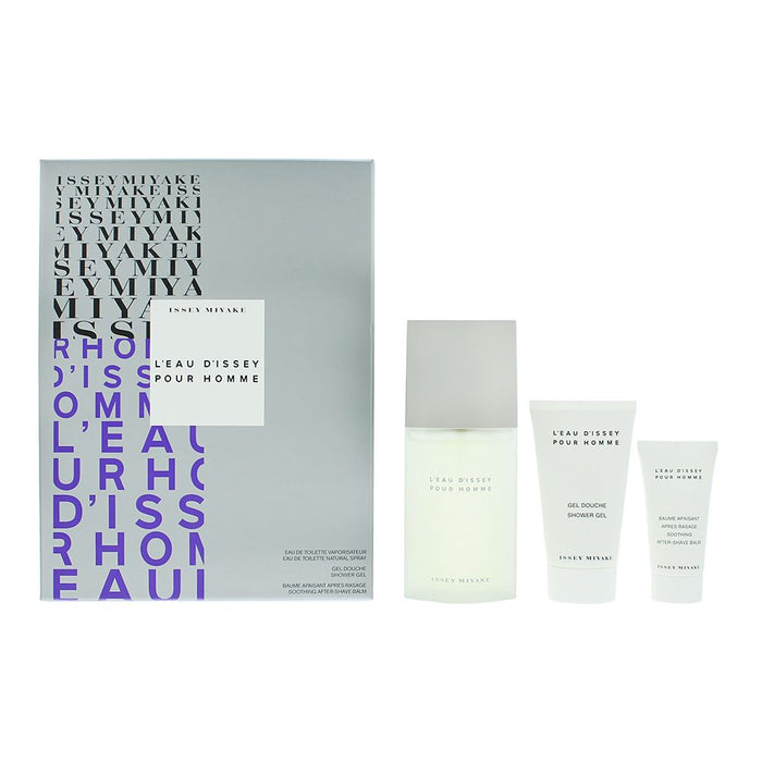 Issey Miyake L'eau D'issey Pour Homme 3 Piece Gift Set Mens Spray