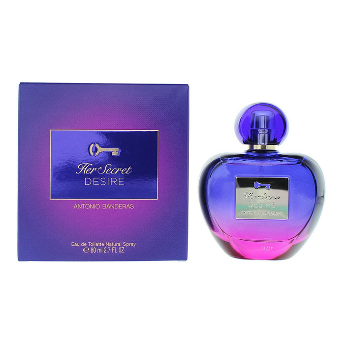 Antonio Banderas Her Secret Desire Eau De Toilette 80ml Women Spray