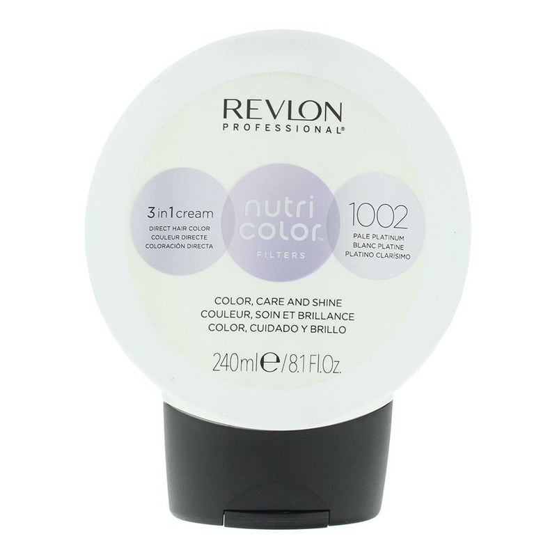 Revlon Nutri Color Filters 1002 Pale Platinum 3 In 1 Hair Cream 240ml For Women