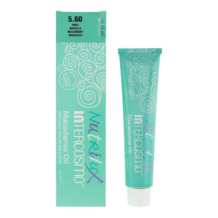 Intercosmo Nutrilux Macadamia Oil 5.60 Grosella Hair Colour 60ml For Women