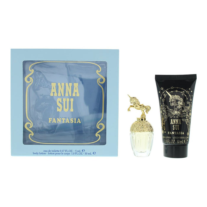 Anna Sui Fantasia 2 Piece Gift Set: EDT 5ml - Body Lotion 30ml For Women