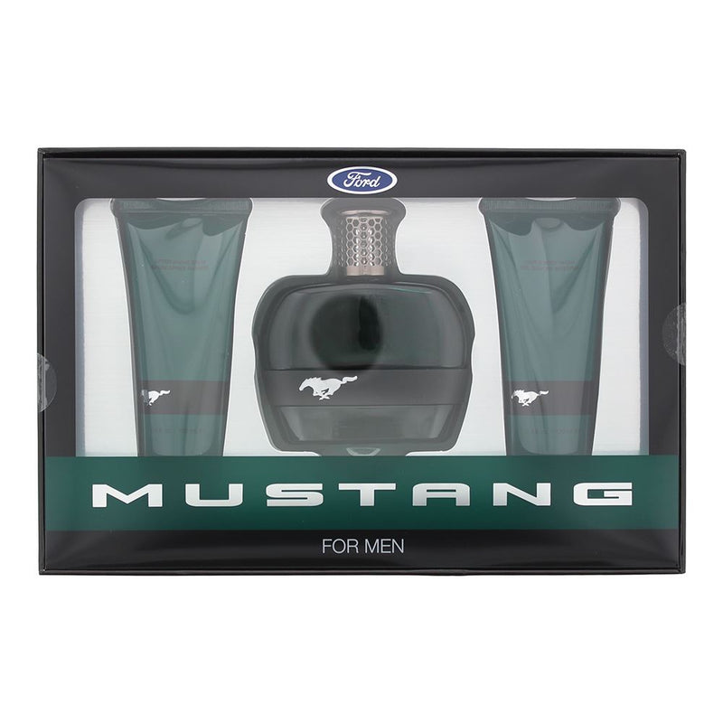 Mustang Green 3 Piece Gift Set For Men