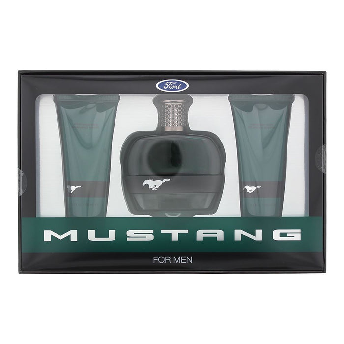 Mustang Green 3 Piece Gift Set For Men