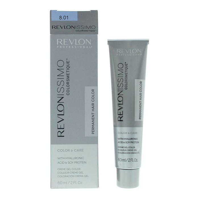 Revlon Revlonissimo Colorsmetique 8.01 Light Natural Ash Blonde Hair Colour 60ml