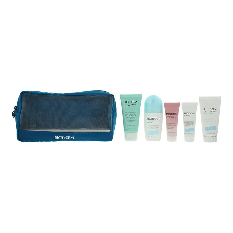 Biotherm Aquasource Routine 5pc Giftset:Roll-On Deodorant Cleanser Cream Lotion