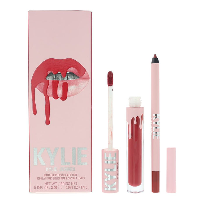 Kylie By Kylie Jenner Matte Lip Kit 401 Victoria 2 Piece Gift Set For Women