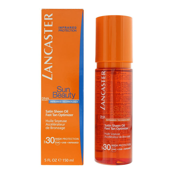 Lancaster Sun Beauty Fast Tan Optimizer Spf 30 Satin Dry Oil 150ml For Unisex