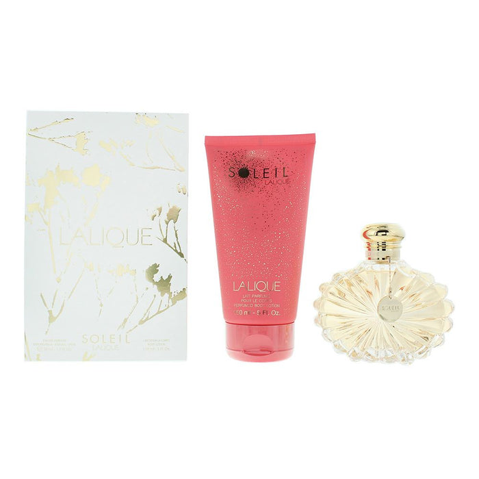 Lalique Soleil 2 Piece Gift Set: EDP 50ml - Body Lotion 150ml For Women